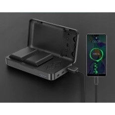 Reserve JYJZPB-batterij NP-FZ100, 2280 mAh naar Sony + Power Bank, 2 stuks.