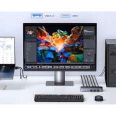 KVM-UGREEN USB 3.0 HDMI prepínač z 3xusb-A + 1xtype-C