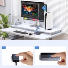 KVM-UGREEN USB 3.0 HDMI jungiklis nuo 3xusb-A + 1xType-C