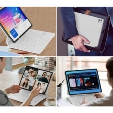 Případ s Qwertz Doohoeeek Keyboek pro iPad Pro 12.9 '', podsvícený, bílý použitý