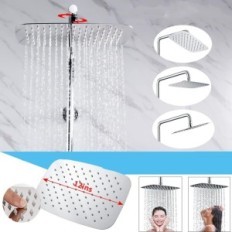 Set doccia snota, testa XXL con acciaio inox 304, cromato