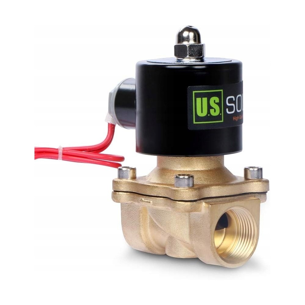 Ηλεκτρομαγνητική βαλβίδα U.S. Στερεά 3/4 "220V, φλάντζα Vitonium, ορείχαλκο