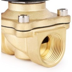 Válvula electromagnética U.S. Sólido 3/4 "220V, Junta de Vitonio, Latón