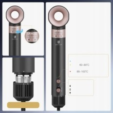 Sèche-cheveux et styler pour Webeauty 3in1 1400 WebeauTy, pour séchage et tir.