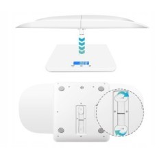 Peso digital MindPet-Med Ott-PS0003 a 100 kg para animales / niños, blanco