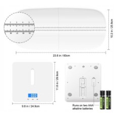Poids numérique Mindpet-Med-Ps0003 à 100 kg pour animaux / enfants, blanc