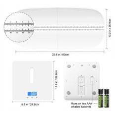 Digitalna teža Montpet-MED OTT-PS0003 do 100 kg za živali / otroke, bela