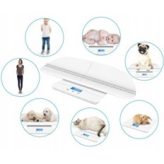 Peso digital MindPet-Med Ott-PS0003 a 100 kg para animales / niños, blanco