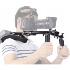 Tripé de ombro bom niceerig, 15mm, trilho universal, preto