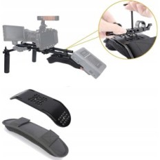 Trípode de hombro agradable Ninerig, 15 mm, Rail Universal, Negro