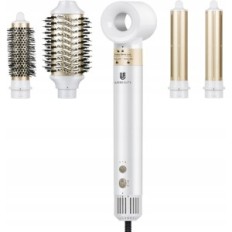 Secador de pelo y Stylizator Webeauty 5 en 1, 1400W, 5 consejos, blanco