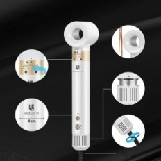 Hårtork och Stylizator Webeauty 5 i 1, 1400W, 5 tips, vit