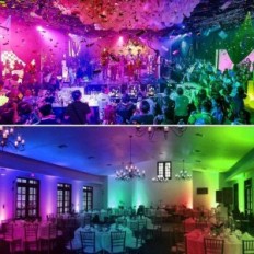 Ekstern RGB 100 W Udvendigt Reprox W, 16 farver, 4 tilstande, IP66, 2 stk