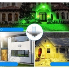 Külső indikátor T-SUNUS RGB 100 W, 16 szín, 4 mód, IP66, 2 db