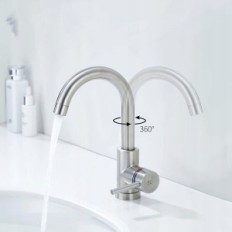 En lavtryksblander GL6100103BN, lavet af rustfrit stål.