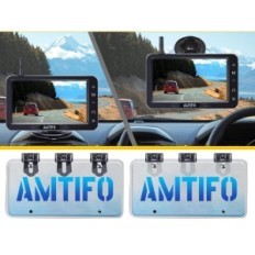 Amtifo A6 Reversing Camera, Wireless HD-kamera med 5 '', IP69-skjerm