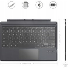 Moko-Tastatur für Microsoft Surface Pro 7 Plus / Pro 07.05.4.4/3, Grau