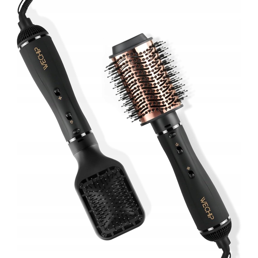 Stylisateur pour cheveux mouillés, pour redressement et tir, 900W, noir