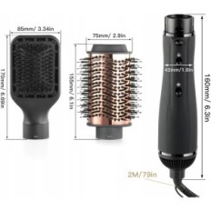 Stylizer para el cabello mojado, para enderezar y disparar, 900W, negro