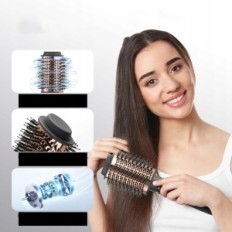 Stylisateur pour cheveux mouillés, pour redressement et tir, 900W, noir