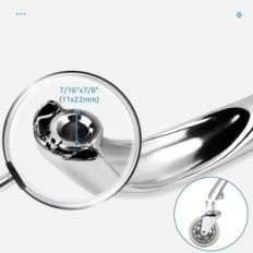 Základ kancelářských židlí Marty Mart, Silver, 70 cm