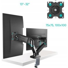 OnkRON G160 íróasztal tartó két képernyőn 13- 27 ", VESA 100x100m és legfeljebb 6.5kg