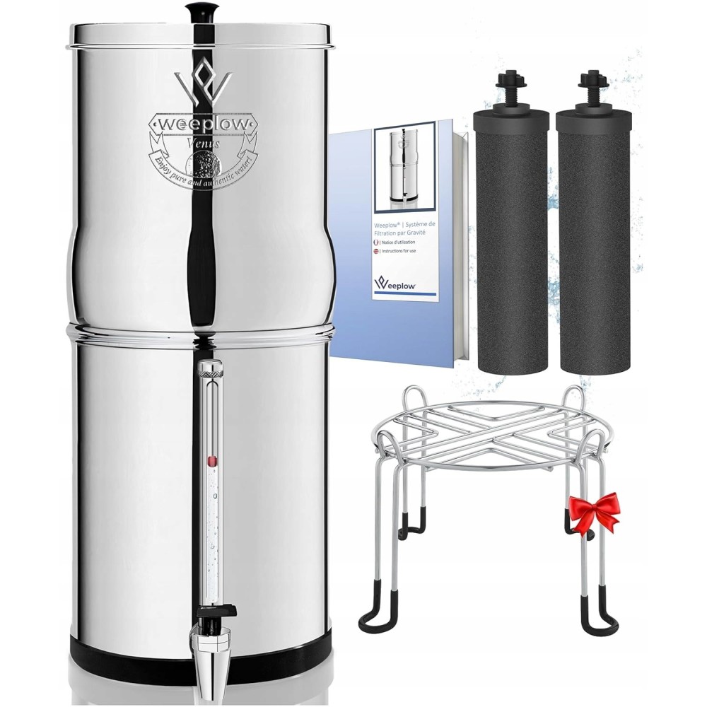 Sistema de filtração de água Weeplow Venus 11L, AISI 304, torneira com nível de água