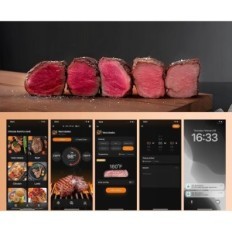 Wireless Bluetooth InkBird Int-11p-B thermometer for meat, IP67, digital