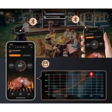 Termometro Bluetooth inkbird inkbird wireless per carne, IP67, digitale