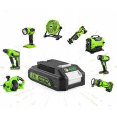 Xnjtg 24 V Ersatzbatterie, 3.0 Ah, an GreenWorks 2-tlg.