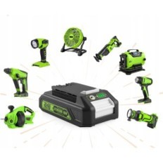 Xnjtg 24 V Ersatzbatterie, 3.0 Ah, an GreenWorks 2-tlg.