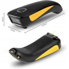 Netum C750 Scanner de código de barras e códigos QR, Bluetooth, 1D 2D