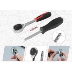 ZKH 6,3 mm Socket Key Set s 1/4 ", 52 ks Rattes.