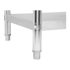 Stalo stalas virtuvės virtuvėje su nerūdijančio plieno stela 100x60cm