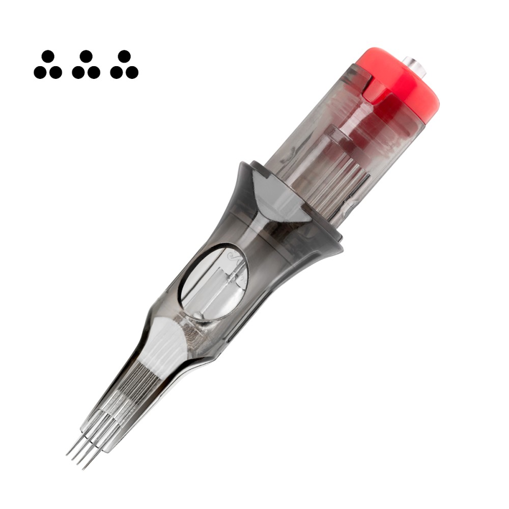 Cartouche de tatouage EL CARTEL V2 - 3 InRow 0,35 3RL Long Taper 10 pcs