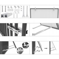Titulaire de Panneaux solaires Leicke, Corner 0 ou 15-30 Version d'exposition