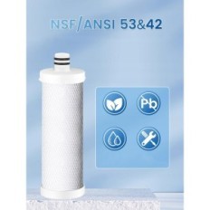 Vattenfiltreringssystem Vortopt Q8-C1, NSF / ANSI 53 och 42, 1 filter