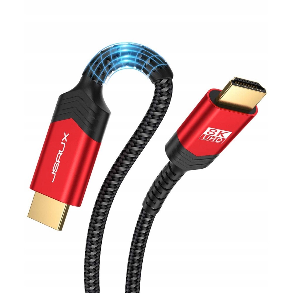 HDMI kábel JSAUX 8K 10 m, Ethernet 48 Gb / s 8K 60 Hz, 4K 120 Hz