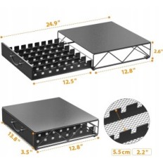 Scatola di metallo su capsule HFHOME per 48 capsule Nespresso e Dolce Gusto