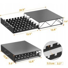 Metallilaatikko HFHome kapseleissa 48 nespresso kapselia ja dolce gusto