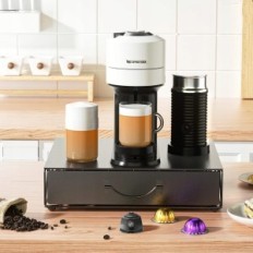 Μεταλλικό κουτί σε κάψουλες Hfhome για 48 καψάκια Nespresso και Dolce Gusto