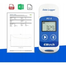 Termohigrometr Elitech RC-5 USB do 32000 punktów, dla komputerów Mac i PC