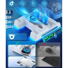 OIVO IV- P5237 töltőállomás PS5 és vezérlők, RGB hűtés