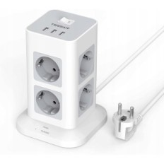 Listwa Zasilająca 8-Gniazdek 3-USB 3600W 16A