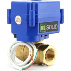 Elektrický kulový ventil US Solid 1 "85-265 V AC, mosaz