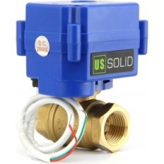Elektrický kulový ventil US Solid 1 "85-265 V AC, mosaz