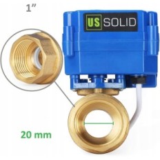 Valvola a sfera elettrica USA Solido 1 "85-265 V AC, ottone usato