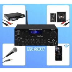Domowy wzmacniacz audio sikkeby KS-33BT, HiFi, 400 W x 2 bez pilota