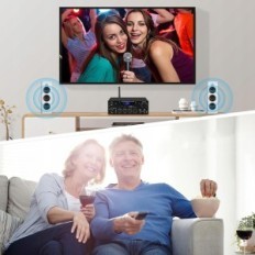 Home Audio Amplifier Sikkeby KS-33BT, HiFi, 400 W x 2 without remote control