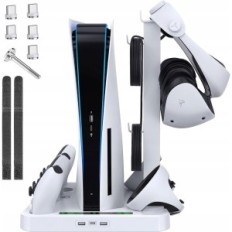 5 i 1 stativ til PSVR 2 PS5-konsol med køler HASDERA ladestation